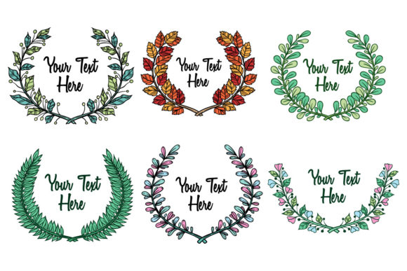 Autumn Wreath and Hand Drawn Floral Frame Vectors for Seasonal Design Projects
