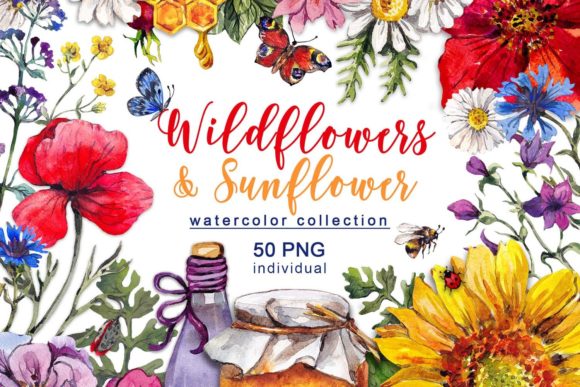 Captivating Hand Painted Watercolor Florals for Your Projects