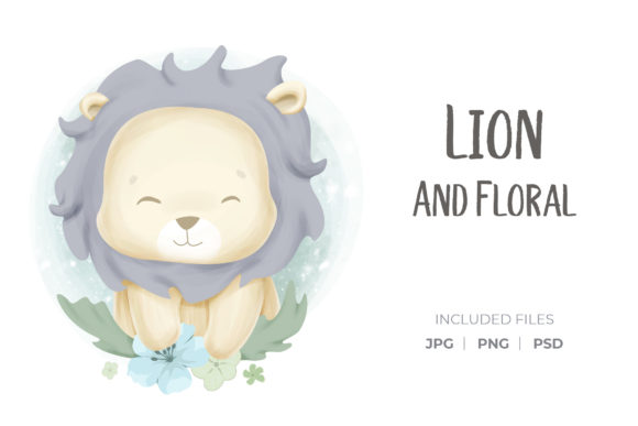 Crafting Magic: The Lion and Floral Character as Your Creative Foundation