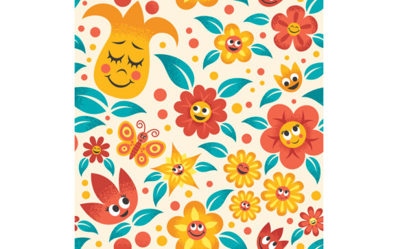 Designing with Delight: The Practical Power of Cartoon Floral Patterns