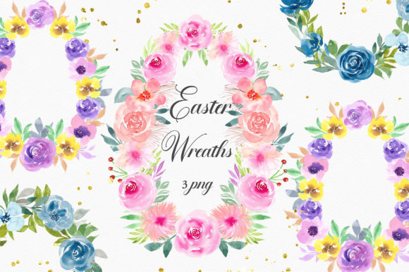 Easter Floral Wreaths Clipart: Your Creative Toolkit for Spring Projects