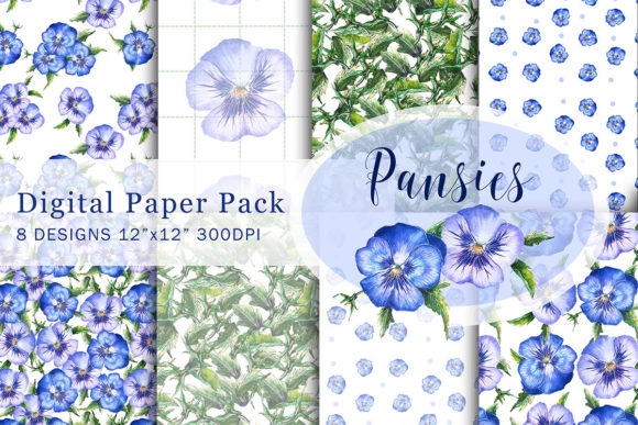 Pansies Floral Digital Paper: Evaluating a Versatile Craft Resource