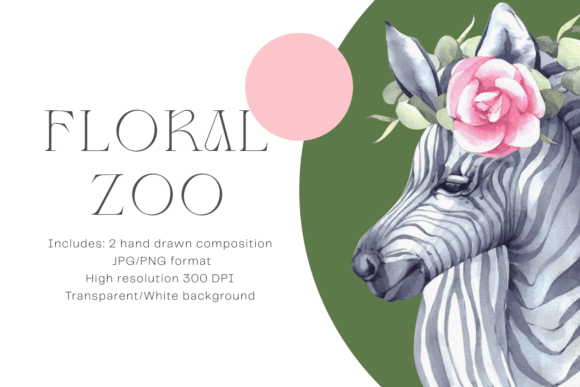The Allure of Watercolor Floral Zebra and Tiger Set: A Creative Resource