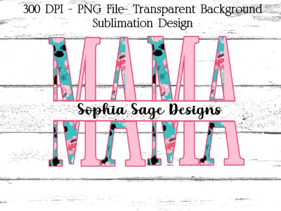 The Art and Craft of the Pink Floral Mama Split Monogram