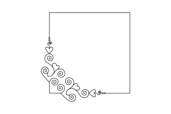 The Practical Power of a Frame Outline Vector Floral Design