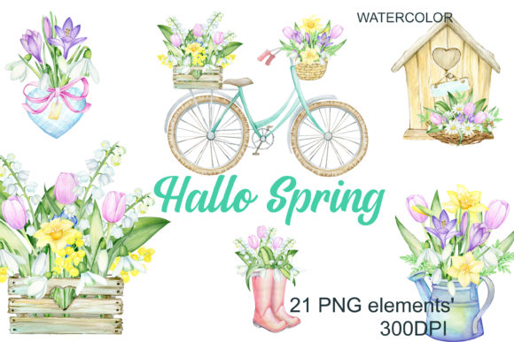 The Strategic Appeal of Watercolor Spring Floral Clipart for Modern Creators