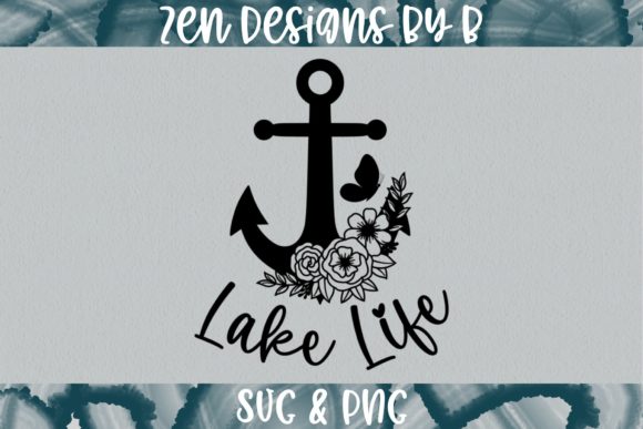 The Strategic Craft of Lake Life with Floral Anchor Graphic: Designing for Depth and Direction