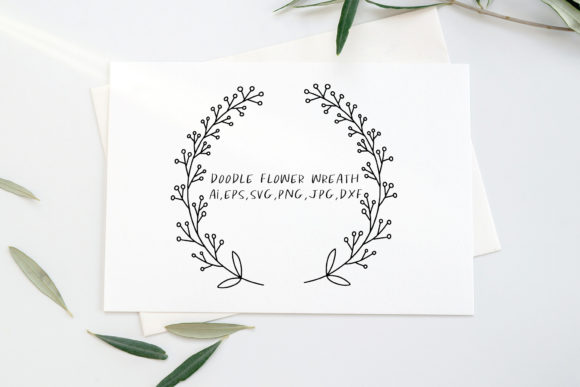 The Versatile Appeal of Doodle Floral Wreath SVG Design Assets
