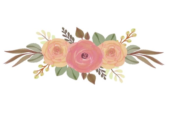 The Versatile Charm of the Arrangement Pink Floral Watercolor Frame Illustration